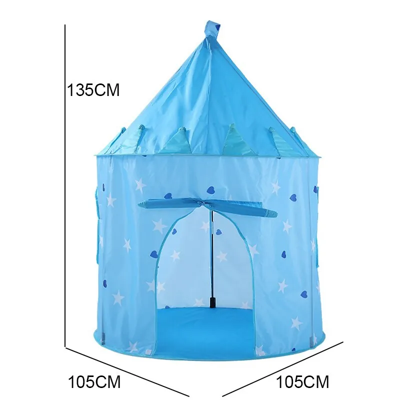135CM Kids Play Tent Ball Pool Tent Boy Girl Princess Castle Portable Indoor Outdoor Baby Play Tents House Hut For Kids Toys