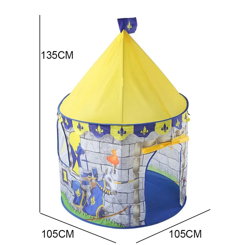 135CM Kids Play Tent Ball Pool Tent Boy Girl Princess Castle Portable Indoor Outdoor Baby Play Tents House Hut For Kids Toys