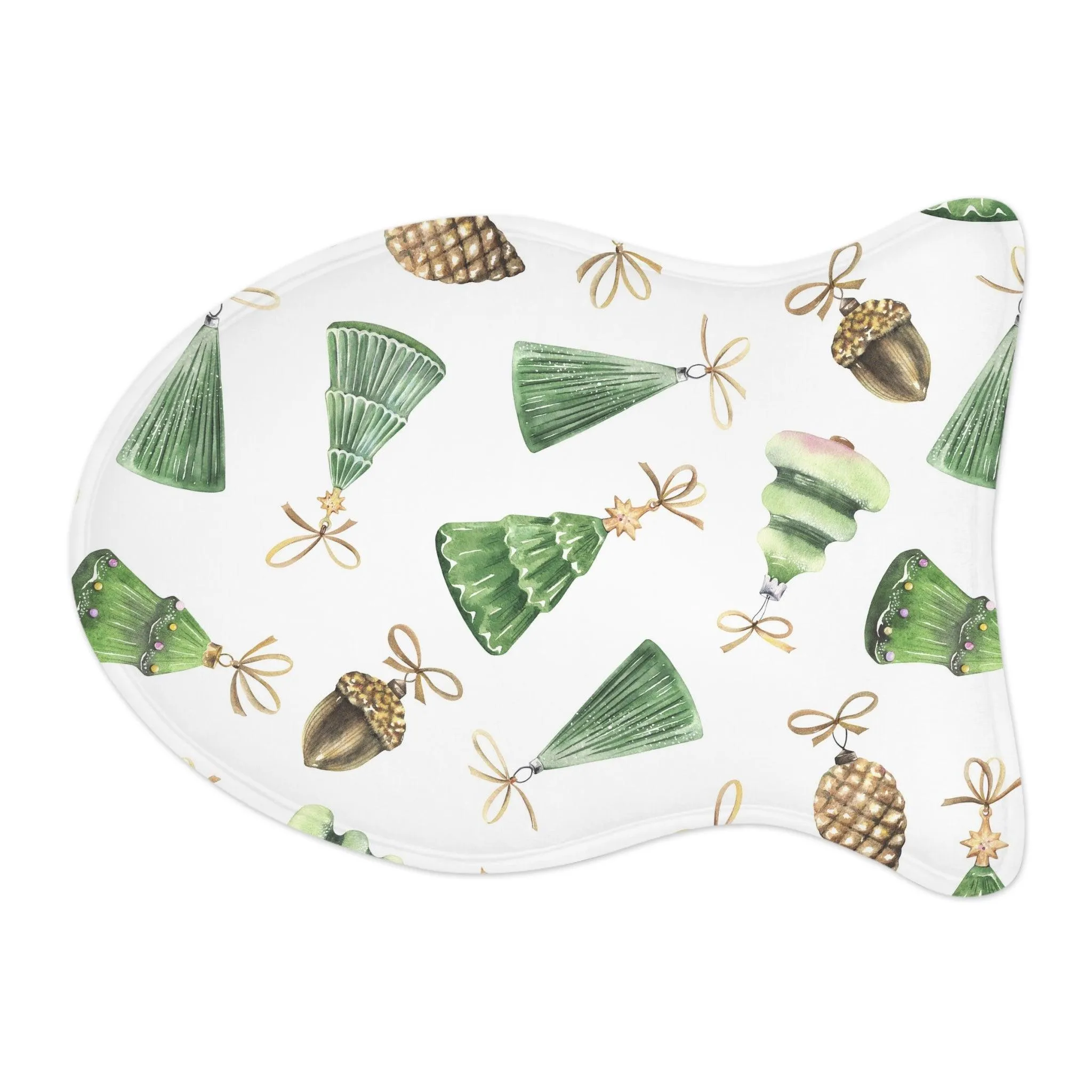 Customizable Whimsical Pet Feeding Mats - Fun Bone & Fish Designs