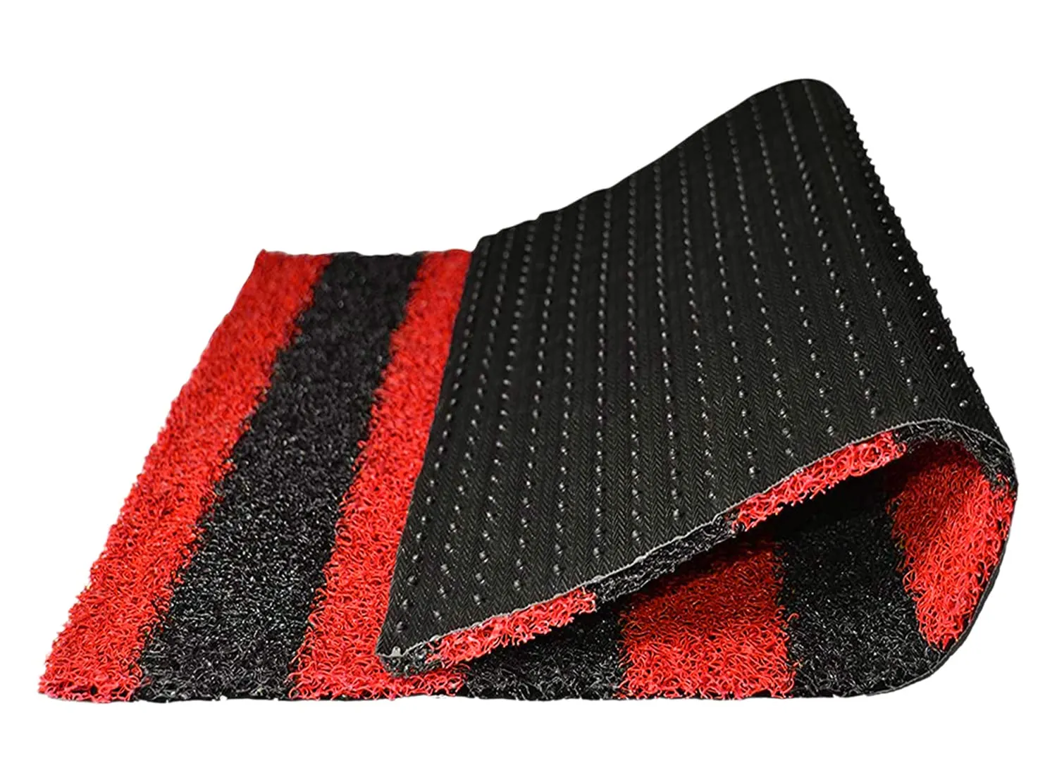 Heart Home Rubber Strips Design Door Mat for Porch/Kitchen/Bathroom/Laundry Room, 24"x36" (Red) 54HH3999.