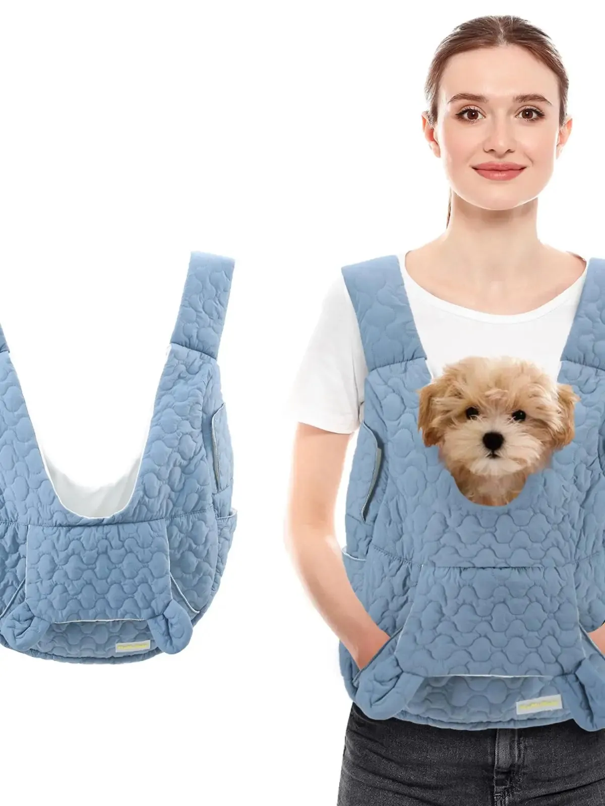 Pet Carrier Bag | Extra Large Capacity Chest Backpack | Waterproof and Wind Resistant Outdoor Bag for Dogs and Cats | Portable Pet Bag | Alo Trendy