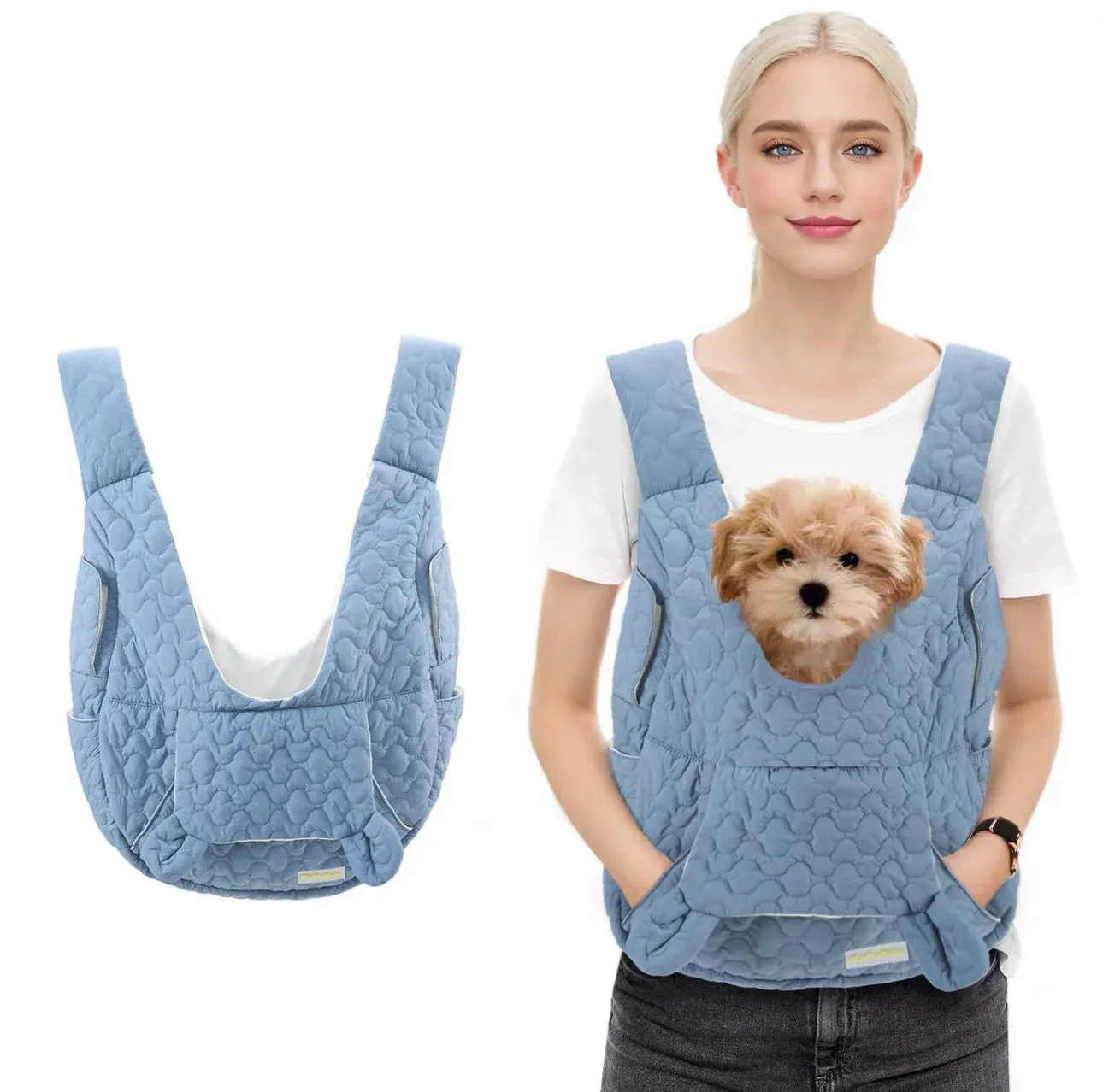 Pet Carrier Bag | Extra Large Capacity Chest Backpack | Waterproof and Wind Resistant Outdoor Bag for Dogs and Cats | Portable Pet Bag | Alo Trendy