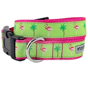 The Worthy Dog Flamingos Dog Collar