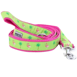 The Worthy Dog Flamingos Dog Lead